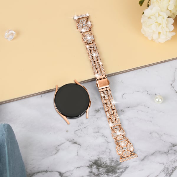 Kellon ranneke PinkGold Samsung Active 4, Watch 5 176 mm