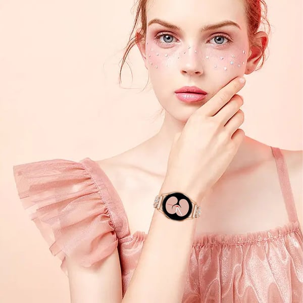 Kellon ranneke PinkGold Samsung Active 4, Watch 5 176 mm
