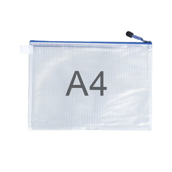 Zip-poser til A4-dokumenter 12-pak White