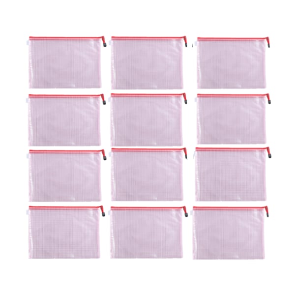 A4 filposer dokumentholdere 12-pak Red A4 filposer dokumentholdere 12-pak Red