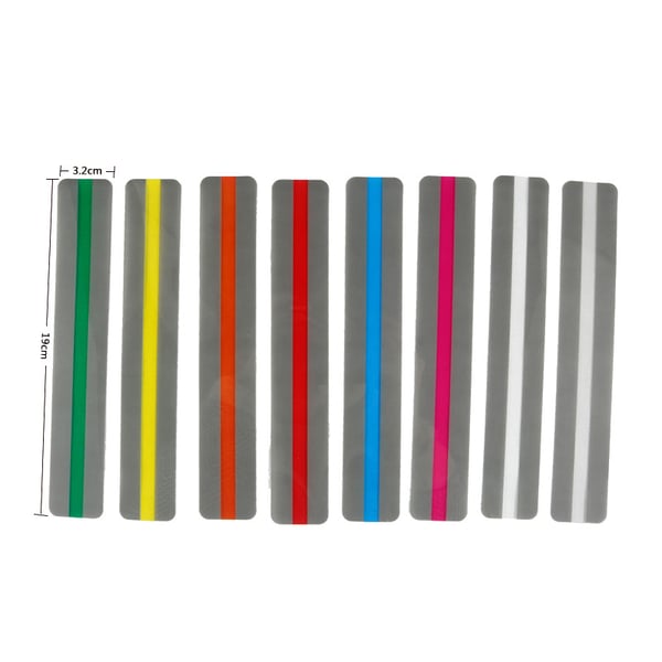 8 leselister / bokmerker MultiColor