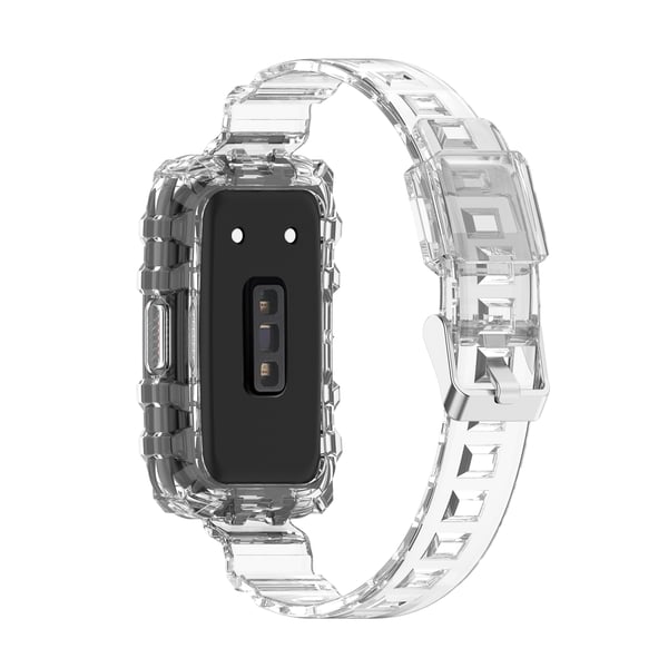 Klokkereim og klokkeetui i TPU Transparent Huawei Band 7 / Band 6 / Band 6 Pro, Honor Band 7 / Band 6
