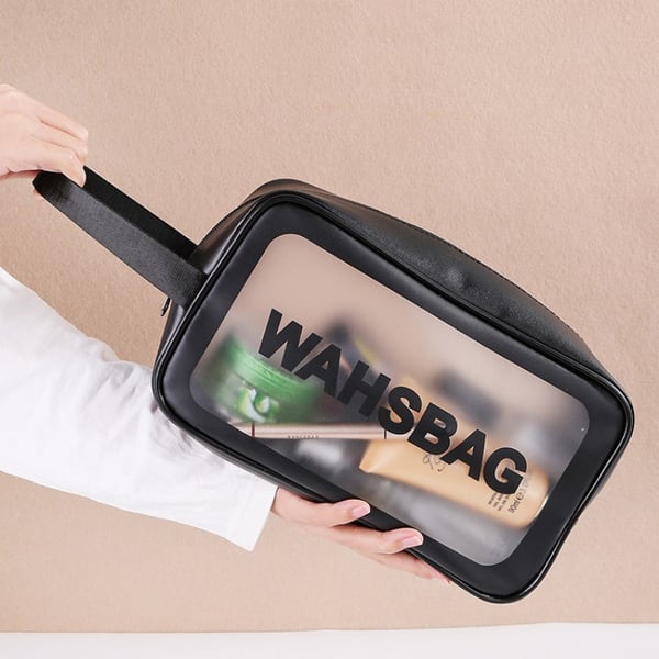 Transparent Necessär Black