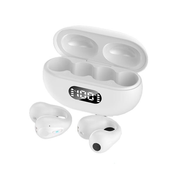 Trådløse åbne øre-hovedtelefoner Bluetooth 5.2 White