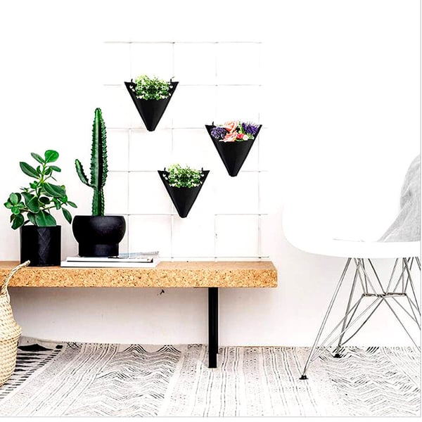 Hagearbeid Flower Container Plant Grow Bag 3-Pack Black