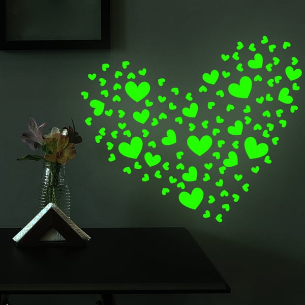 Glow in the Dark Hearts -tarrat, 2 arkkia