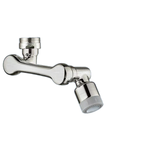 1080º kääntyvä hanan jatkopala - 2 vesiliitäntää Silver 1080º kääntyvä hanan jatkopala - 2 vesiliitäntää Silver