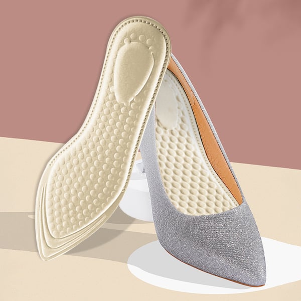 Svetteabsorberende skoinnleggssåler - 1 par Beige