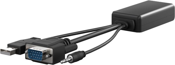 VGA-HDMI™-muunnin, jossa on 3,5 mm:n ääniliitäntä