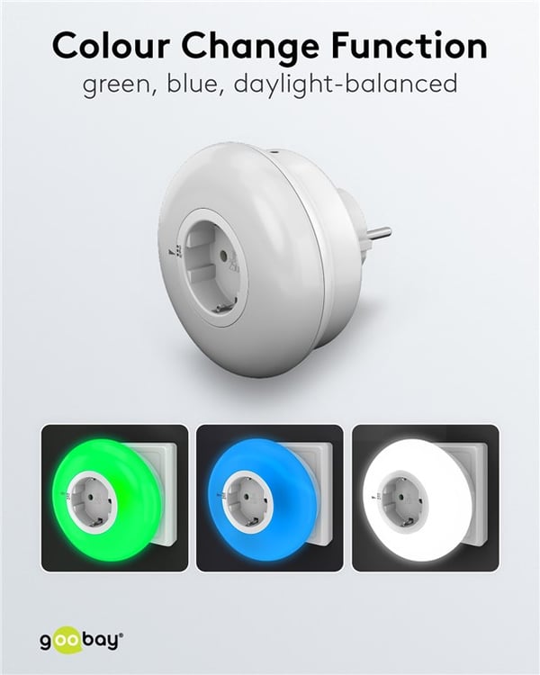LED-nattlys for stikkontakt