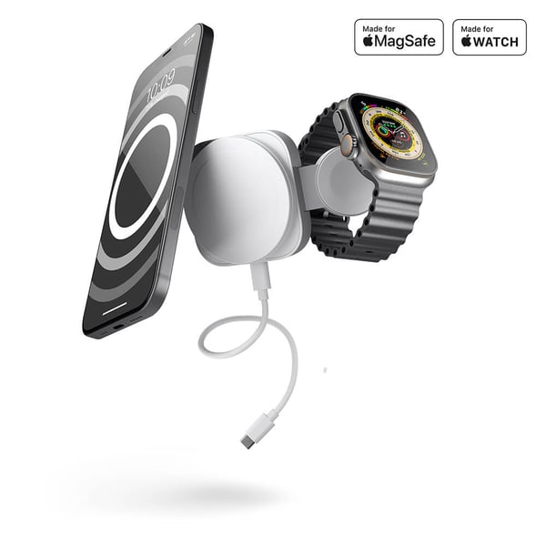 Langaton laturi 2in1 magneetti + kello