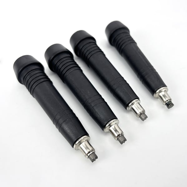 Volframiteräskärjet vaellussauvoille 4 kpl Black