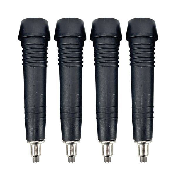 Volframiteräskärjet vaellussauvoille 4 kpl Black