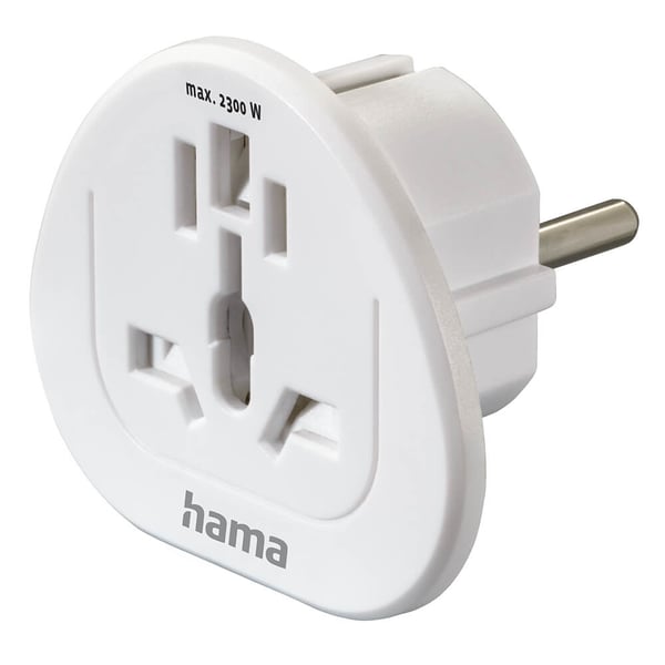 Reseadapter Typ E/F Universal Världen-EU Vit