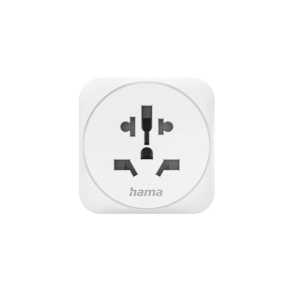 Reseadapter Typ E/F Universal Världen-EU Vit