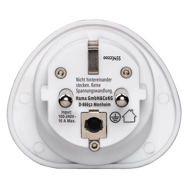 Reseadapter Typ E/F Universal Världen-EU Vit
