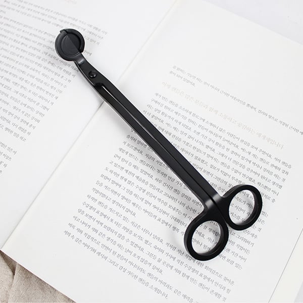 3-i-1 stearinlys tilbehørssæt Candle Wick Trimmer / Snuffer / Dipper Black