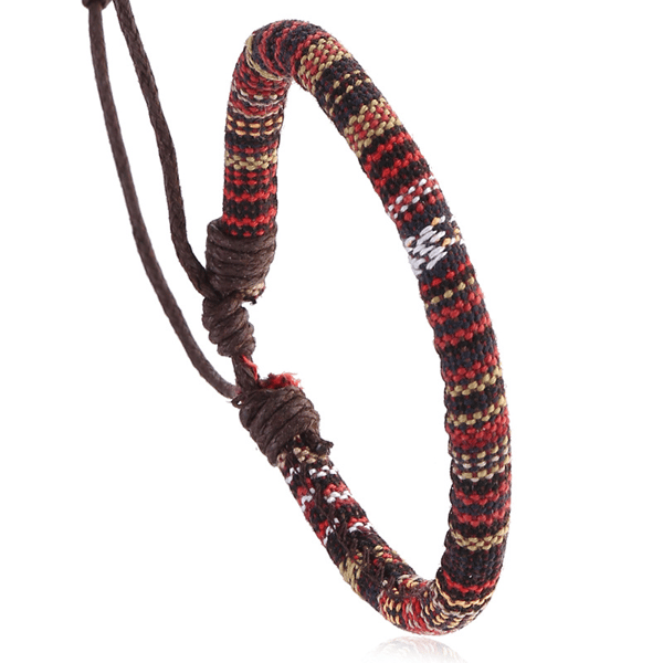 Flettet armbånd i Bohemia Style MultiColor