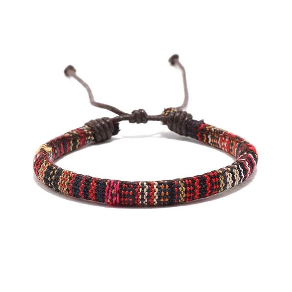 Bøhmisk flettet armbånd MultiColor