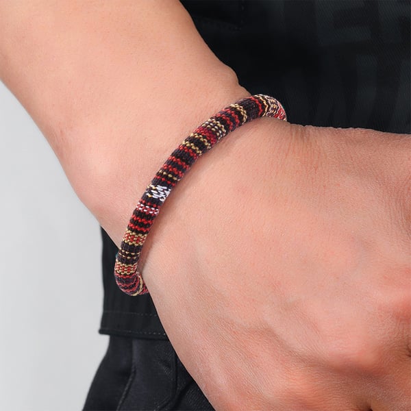 Flettet armbånd i Bohemia Style MultiColor