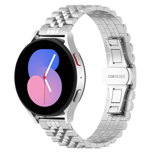 Justerbar universell 20 MM femrads perleklokkerem Silver