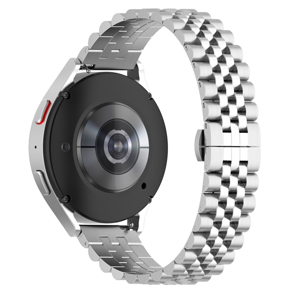 Justerbar universell 20 MM femrads perleklokkerem Silver