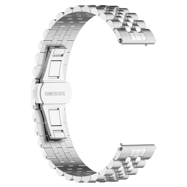 Justerbar universell 20 MM femrads perleklokkerem Silver
