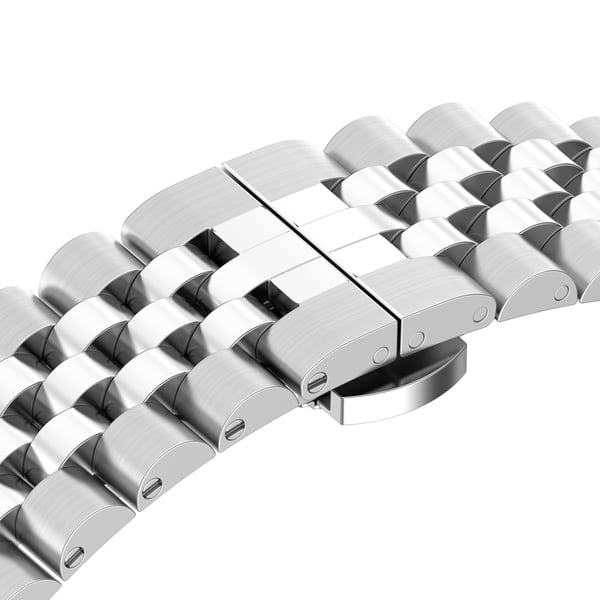Justerbar universell 20 MM femrads perleklokkerem Silver