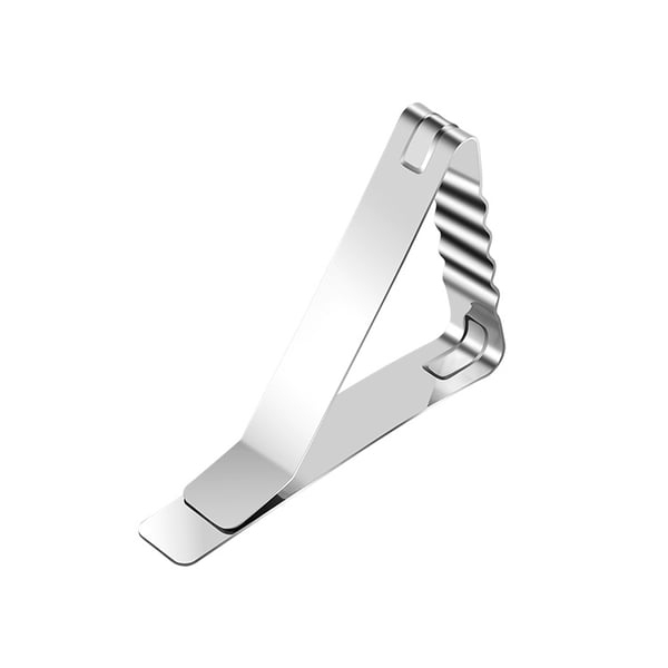 Kangaspidike / kangasklipsit 6 kpl Silver