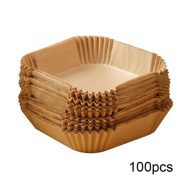Air Fryer engangsformer av papir til frityrkoker 16 cm 100 stk. Air Fryer engangsformer av papir til frityrkoker 16 cm 100 stk.