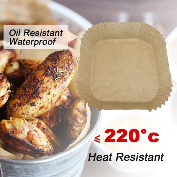 Air Fryer engangsformer av papir til frityrkoker 16 cm 100 stk.