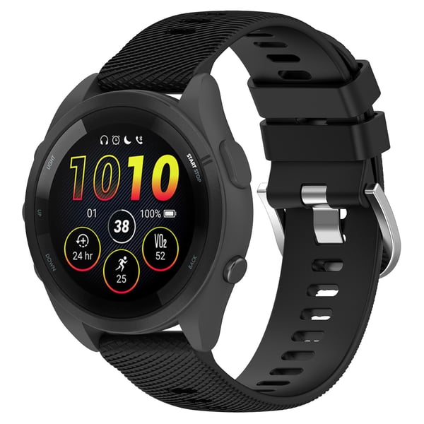 Urrem silikone Garmin Forerunner 265S Black Garmin Forerunner 265S 18 mm