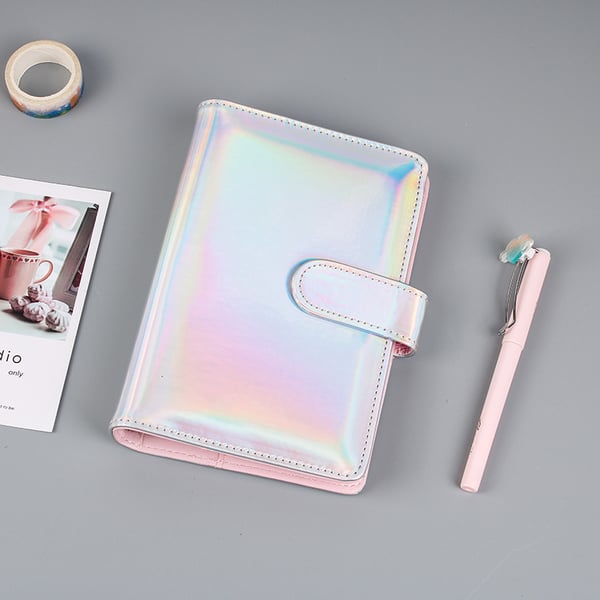 A6 notesbogsmaske med 8 styks ringbindslomme 6-hul MultiColor