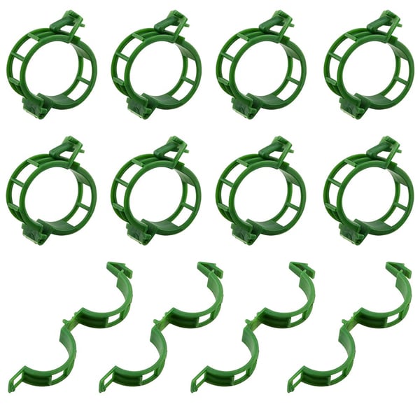 Kiinnikkeet kasvien tukemiseen/säleikköön 100 kpl Green Kiinnikkeet kasvien tukemiseen/säleikköön 100 kpl Green