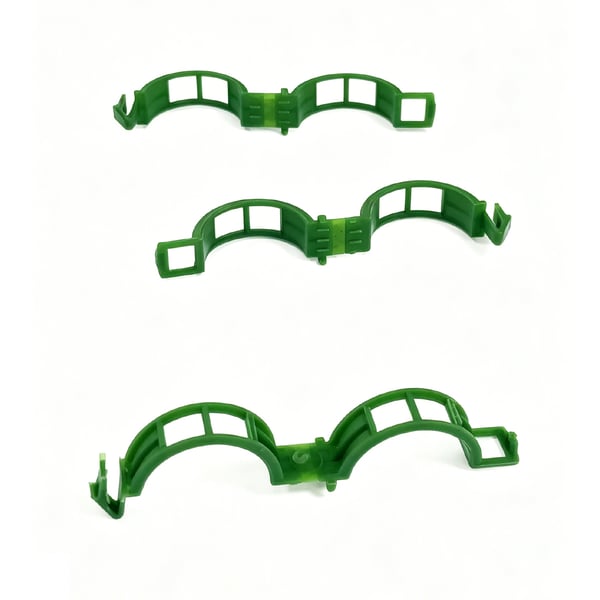 Klips for å støtte planter / espalier 100-pakning Green