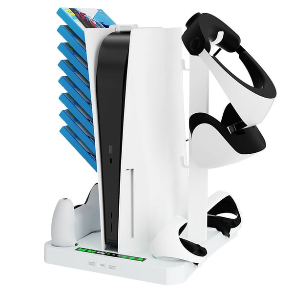 PS VR2 & PS5 latausaseman jäähdytysteline White