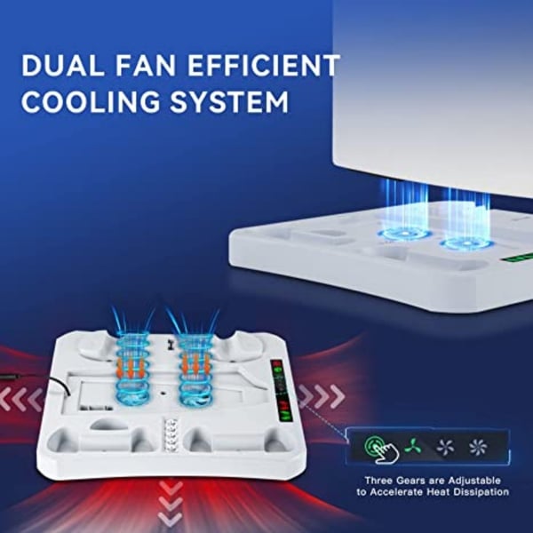 PS VR2 & PS5 latausaseman jäähdytysteline White