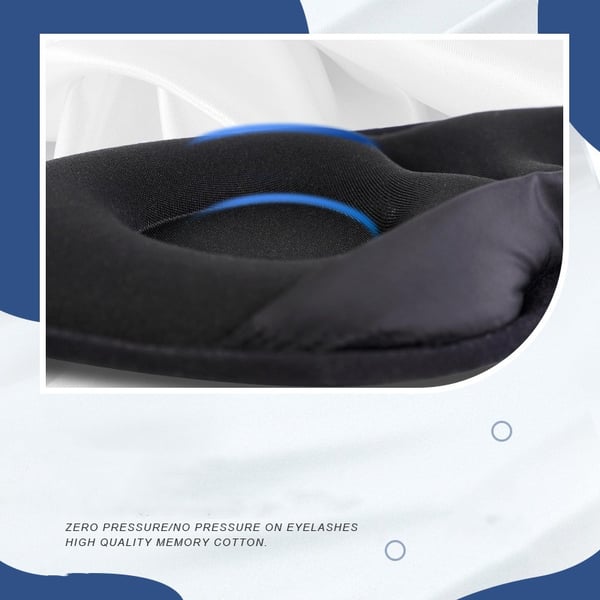 Komfortabel sovemaske / øyemaske Black