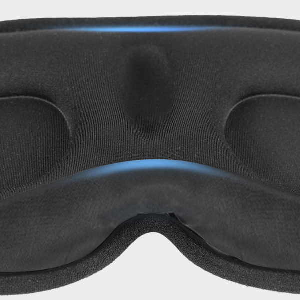 Komfortabel sovemaske / øyemaske Black