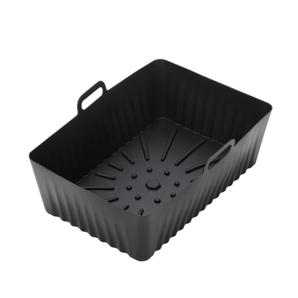 2-pak luftfriturebeholder med ovnluffer Silikone Black