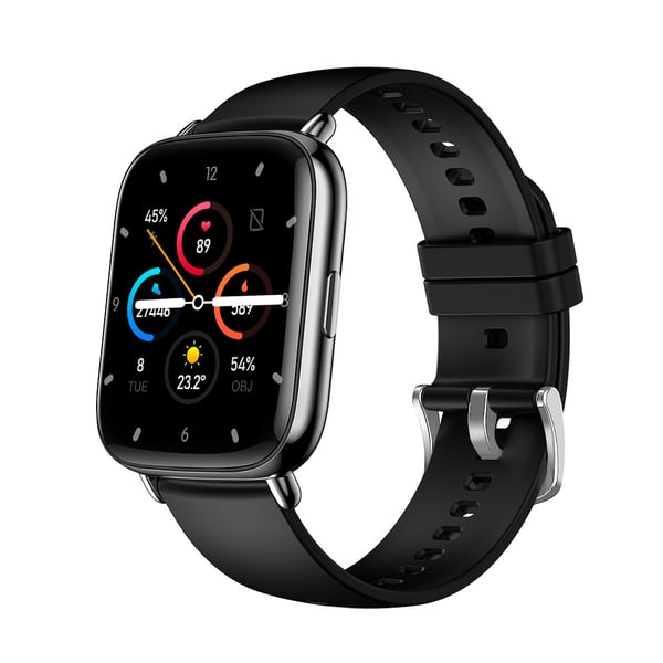 Smartwatch-puls, blodtryk, blodilt, 24 sportstilstande, IP67, 1,69" touchskærm Black