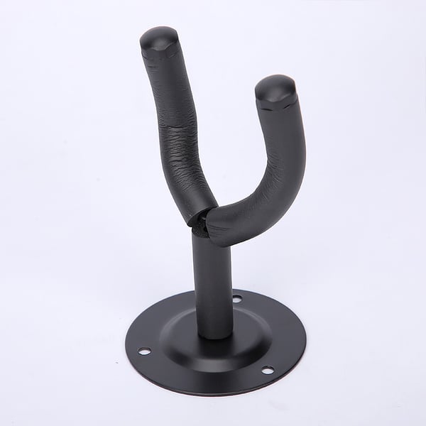 Gitarrhängare, Väggfäste för gitarr, bas, ukulele 2-pack Black