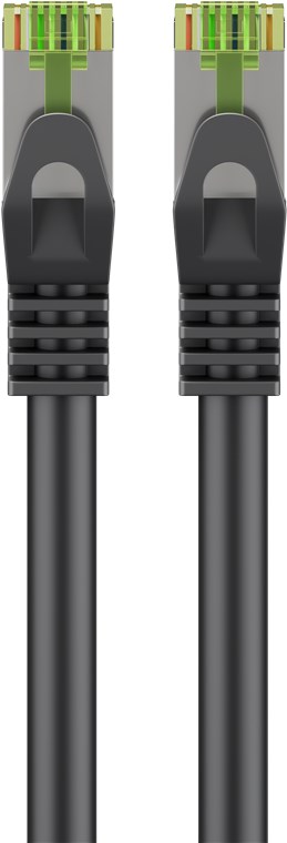 GHMT-sertifisert CAT 8.1 patchkabel, S/FTP (PiMF), svart