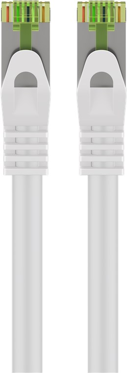 RJ45 patch-kaapeli CAT 8.1 S/FTP raakakaapelilla, AWG 26, valkoinen
