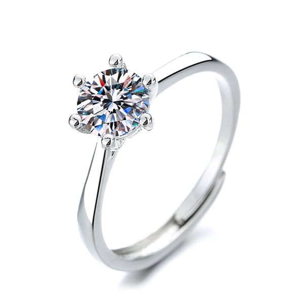 Bling zirkon ring sæt 4-pak Silver