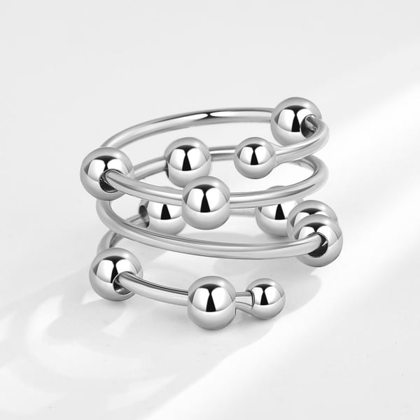 Anti-stress ring justerbar kobber 3-pak