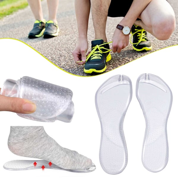 Buestøttepude indersål til sandaler og flip-flops 1 par Transparent S