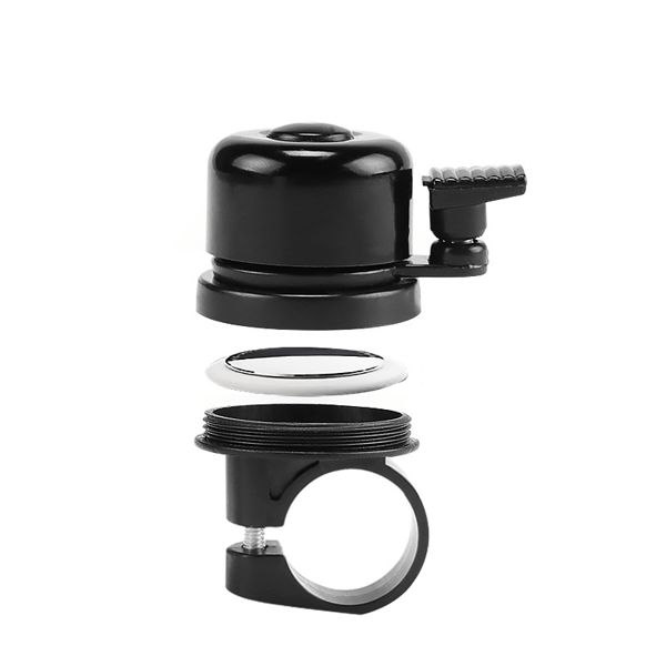 Cykel ringeklokke med Airtag holder Black 22.2 mm