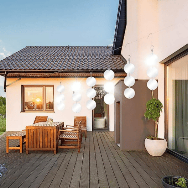 Refleksskiver med fugleskremsel Silver