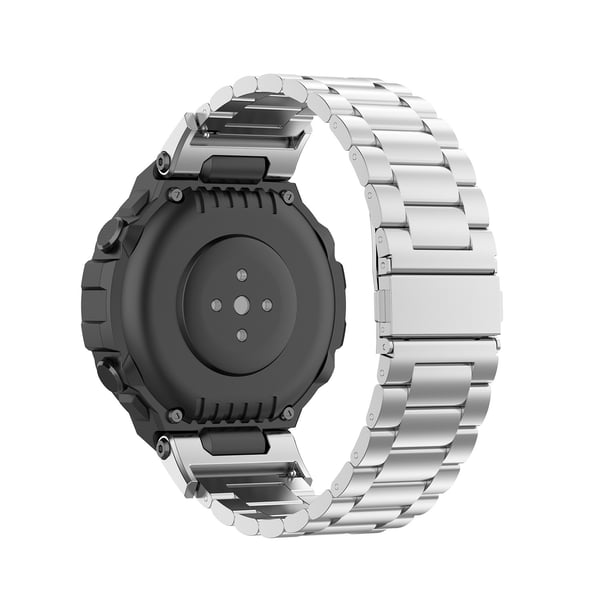 Klokkerem i rustfritt stål + skrutrekkere Silver Amazfit T-Rex A1918